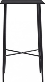 fekete MDF bárasztal 60 x 60 x 111 cm