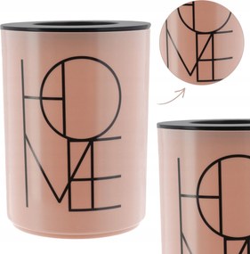 Fürdőszobai Szemeteskosár 5l hulladék elegáns szemetes rózsaszín kompakt home