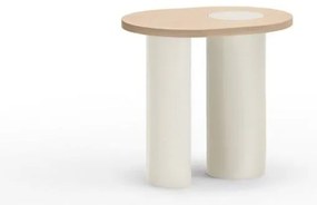 Tárolóasztal kőrisfa dekorral 45x60 cm Nori – Teulat