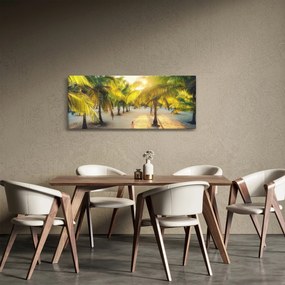 Kép - Nő a pálmafáknál (120x50 cm)