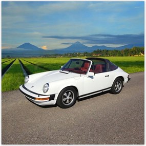 Poszterek 140x140 Fehér Porsche