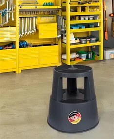 Gurulós polipropilén zsámoly, WEDO, sötétszürke (CSW2312)