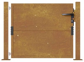 Corten acél kerti kapu 105 x 105 cm