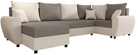 U alakú sarokkanapé Fleur Long (krém + szürke) (J). 1057092
