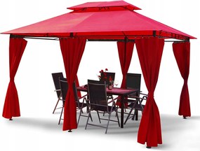 Minzo Kerti Pavilon Led Világítással, Bordó