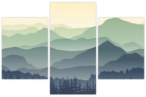 Kép - Forest Mountain (90x60 cm)