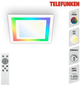 Telefunken 318706TF - dimmelhető LED panel LED/18W/230V 3000-6500K + távirányító