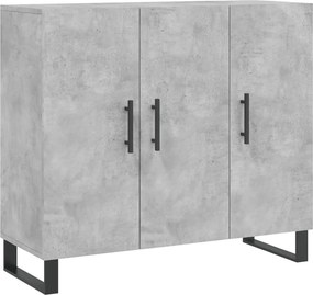 vidaXL betonszürke szerelt fa tálalószekrény 90 x 34 x 80 cm