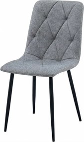 LIBRA PLATINUM GREY szürke szék fekete lábakkal