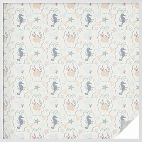 Ablakfólia Szélvédő Adatvédelem Tengeri csikóhalak 100x100 cm