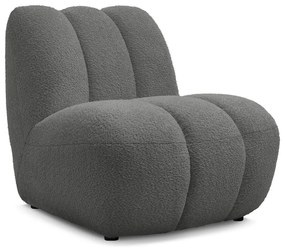 Sötétszürke buklé fotel Janissaire – Bobochic Paris