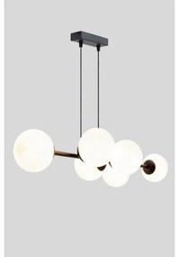 Csillár zsinóron FIRA 5xE27/60W/230V fekete