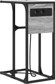 vidaXL Éjjeliszekrény Szürke Sonoma 41,5 x 26 x 60,5 cm Faanyag