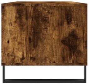 füstös tölgy színű szerelt fa dohányzóasztal 90x49x45 cm