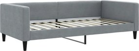 vidaXL világosszürke szövet kanapéágy keret 100 x 200 cm