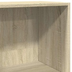 sonoma tölgy színű szerelt fa könyvespolc 60 x 30 x 114 cm