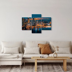 Éjszakai város képe (90x60 cm)