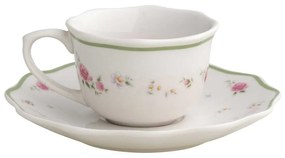 Fehér porcelán eszpresszó csésze szett 2 db-os 90 ml Nonna Rosa – Brandani
