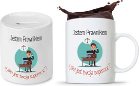 Ügyvédi Szett Ügyvéd Bögre Persely fényképes nyomtatással