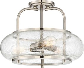 Elstead Lighting QUOIZLE QZ-TRILOGY-SFM-BN Plafonlámpa 3x60W/E27