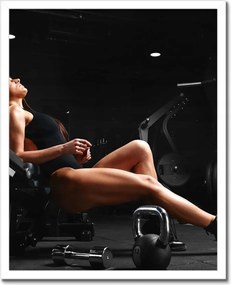 Poszterek keretben 40x50 Stretching az edzőteremben