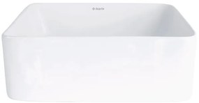 Deante CDJ_6U3S - JASMIN ráültethető mosdó, 34,5 x 34,5 cm, kerámia/fehér