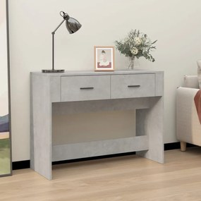 betonszürke szerelt fa dohányzóasztal 100 x 39 x 75 cm