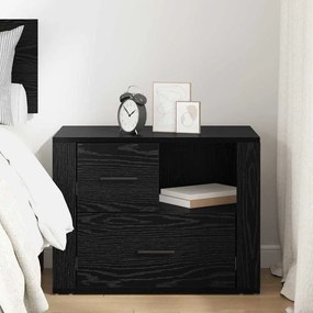 Éjjeliszekrény fiókkal Musta tammi 60 x 36 x 45 cm Faanyag
