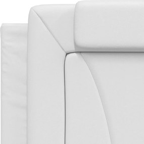 fehér műbőr fejtámla párna Viana 180 cm