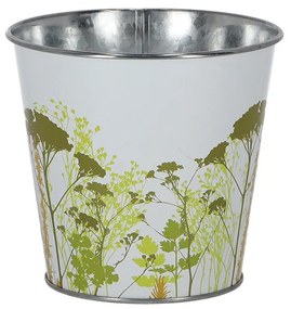 Mezei virág mintás cink cserép, 16 cm
