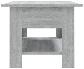 Szürke sonoma színű szerelt fa dohányzóasztal 102 x 55 x 42 cm
