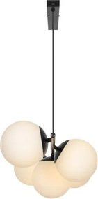 Nordlux - LILLY kábeles csillár 5xE14/10W/230V fekete
