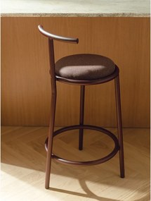 Borvörös fém bárszék (ülésmagasság 68 cm) Hogo – noo.ma