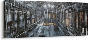 Egy régi épület belsejének képe (120x50 cm)