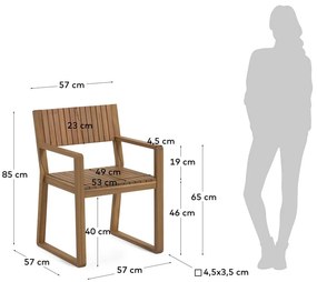 Emili akácfa kerti szék - Kave Home