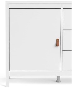 Fehér alacsony komód 151x80 cm Madrid – Tvilum
