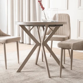 DORIAN bővíthető asztal, 80–160 cm, kasmír