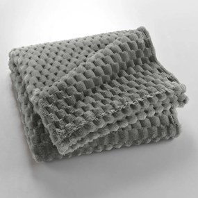 Szürke mikroflanel takaró 125x150 cm Mini Frosty – douceur d'intérieur