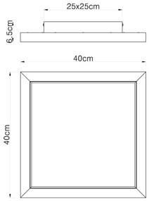 Globo 41374-24 - BRANZA LED RGBW 24W mennyezeti lámpa, dimmelhető, DO