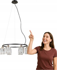 Simona függőlámpa PND-40814-6-BK-HBR Italux