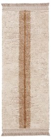 Téglavörös-bézs pamut futószőnyeg 80x230 cm Duetto Toffee – Lorena Canals