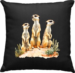 Szurikáta párna Kedves Gyerek 7 Fekete