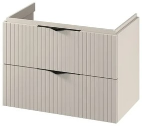 Cersanit S1015-003 - Függesztett mosdó alatti fürdőszobaszekrény TIRSO 80x45 cm bézs