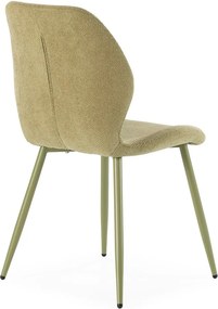 Zöld kárpitozott étkezőszék szett 4 db-os Ansu – Marckeric
