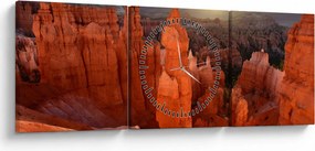 Kép - Utah, nemzeti park (órával) (90x30 cm)