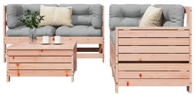 vidaXL 5 részes tömör duglászfenyő kerti kanapészett