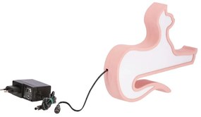 Rózsaszín gyerek éjjelilámpa Cat – Candellux Lighting