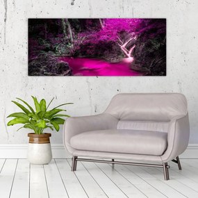 Kép - Rózsaszín erdő (120x50 cm)
