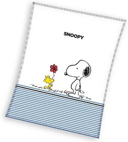 Snoopy Flower polár takaró 130x170cm