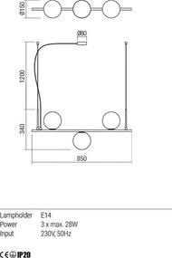 Függeszték Arany TALIS REDO 01-1634
